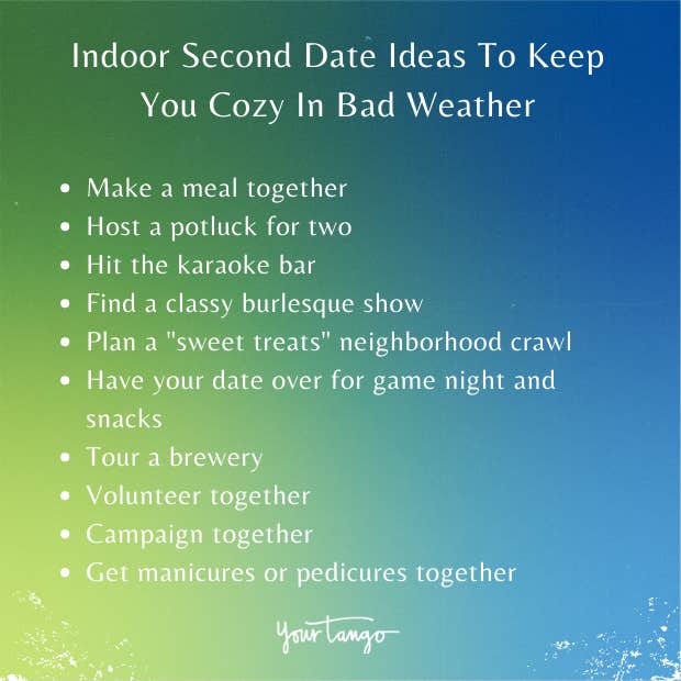 Indoor second date ideas to keep you cozy