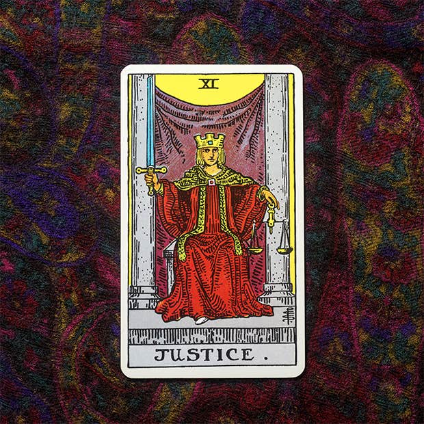 justice tarot card