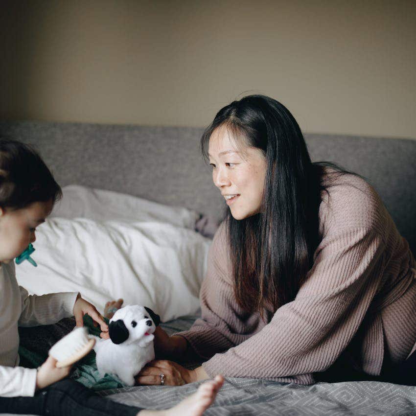 child therapist says her parents used her stuffed animals to talk positively about her