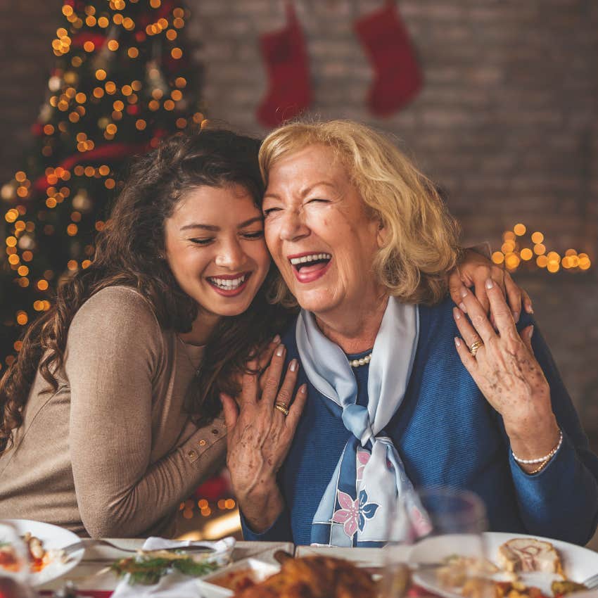 daughter shares a reminder for any adult spending the holiday with a micromanaging mom