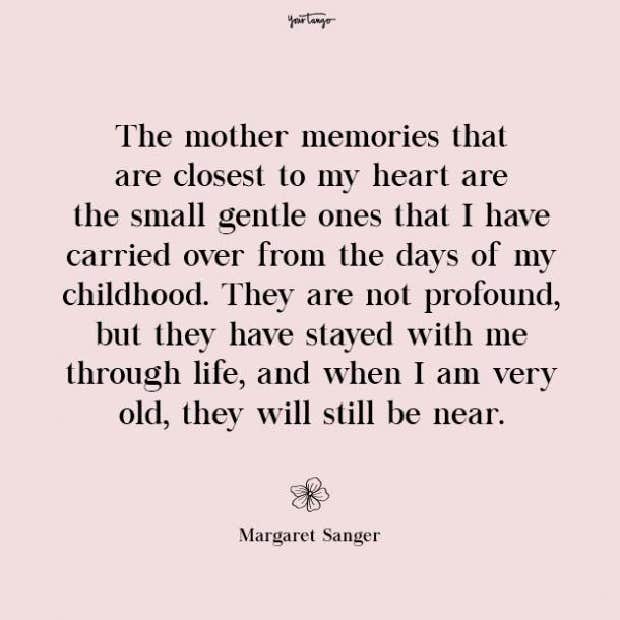 Margaret Sanger missing mom quote