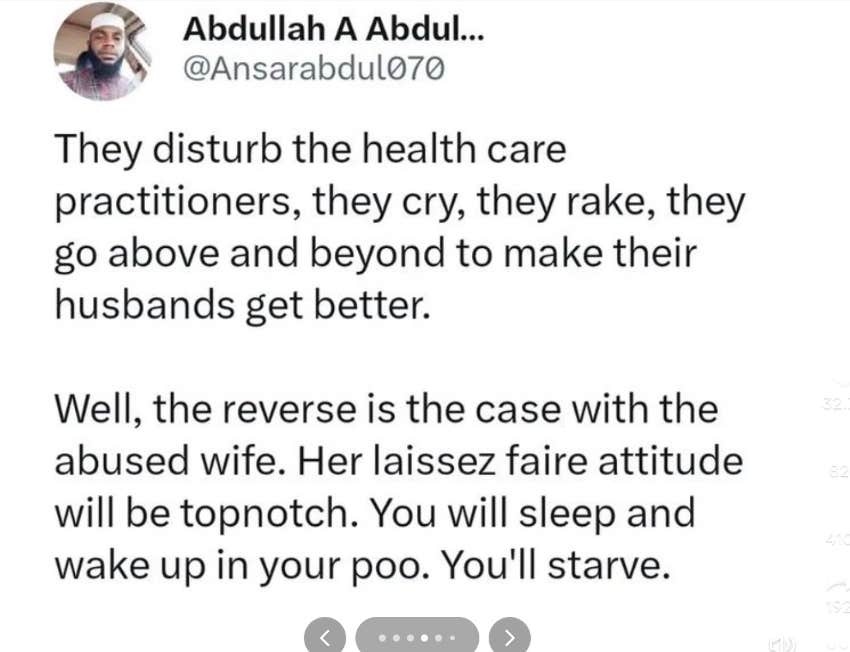 nurse's warning to men