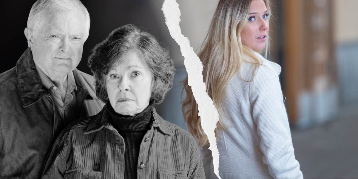 27 Percent Of All People Are Estranged From A Parent — But Why? Woman looking back at estranged parents