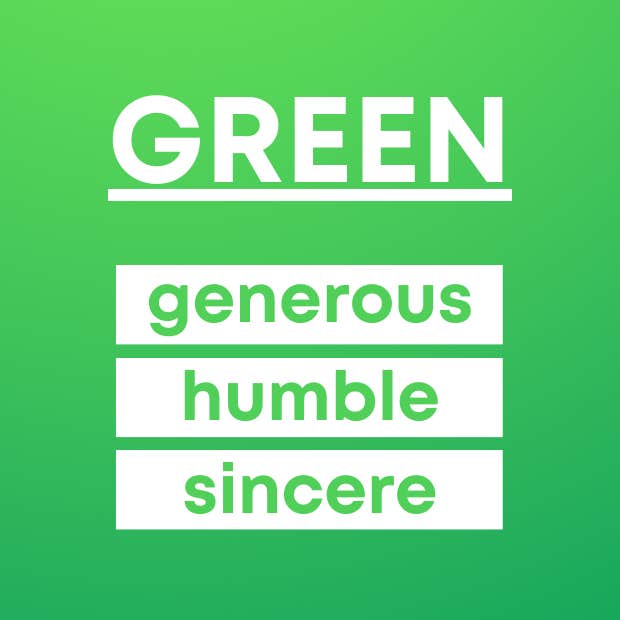 what your favorite color says about you green