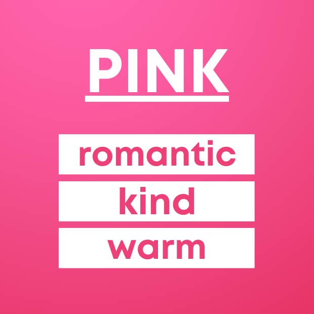 what your favorite color says about you pink