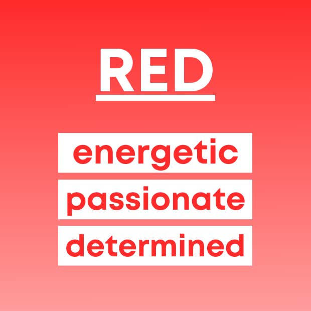 what your favorite color says about you red
