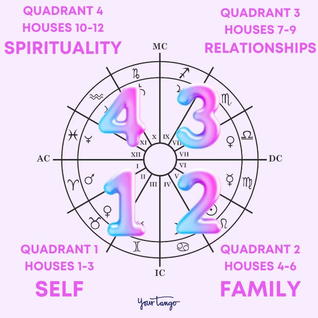 quadrants astrology chart