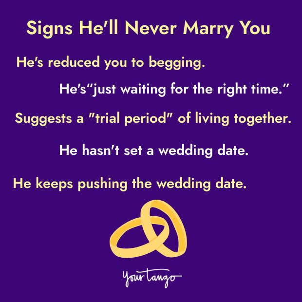 signs he&#039;ll never marry you