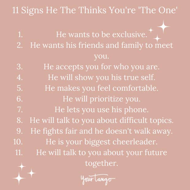Signs he thinks you&#039;re the one