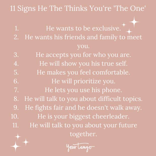 Signs he thinks you&#039;re the one