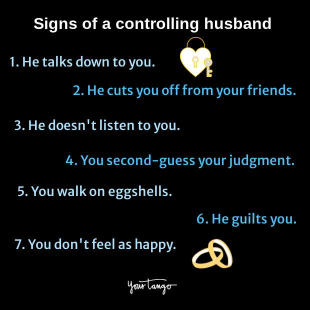 signs of a controlling husband