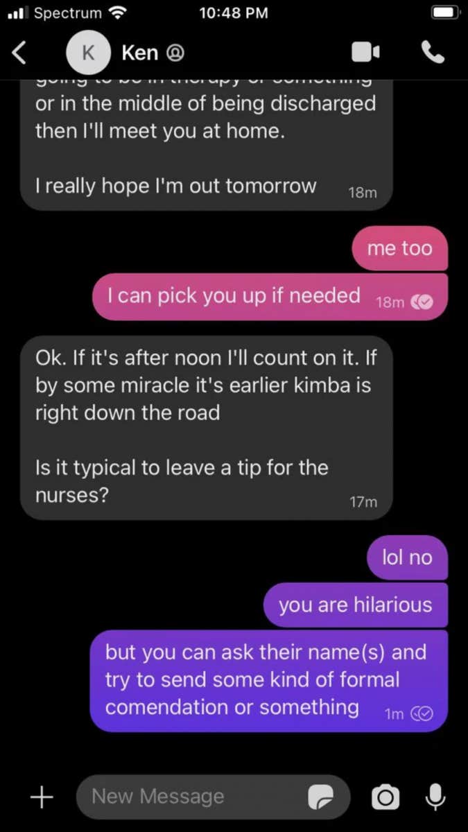 tipping nurses reddit post text exchange