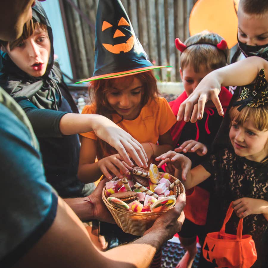 concerned neighbor says halloween decorations are demonic