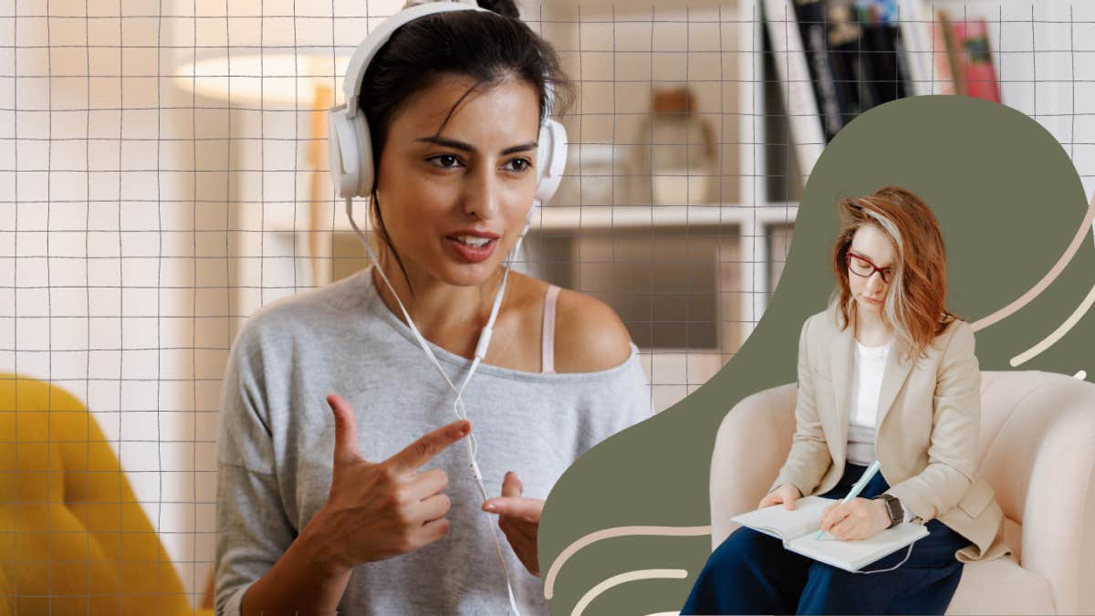 Understanding the Difference Between Coaching and Counseling a life coach and therapist are in a room, the visual representations demonstrate a balance of difference with similarities