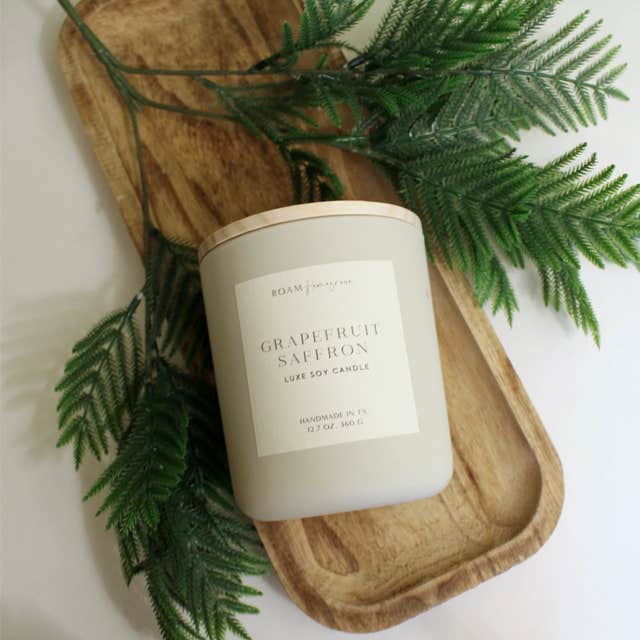 Roam Homegrown Grapefruit Saffron Oversized Candle