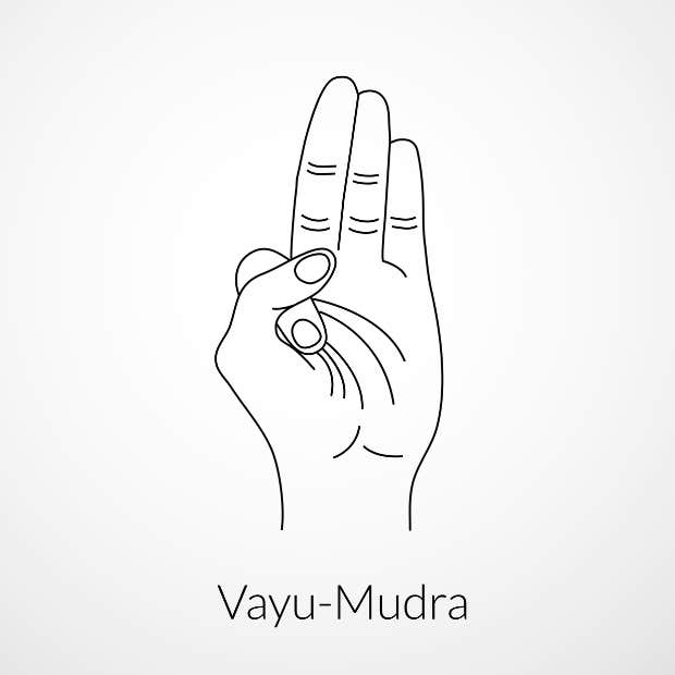 spiritual hand symbols vayu mudra