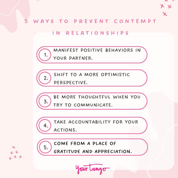 ways to prevent contempt in relationships