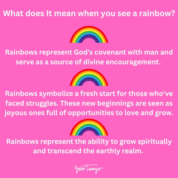 what does is mean when you see a rainbow