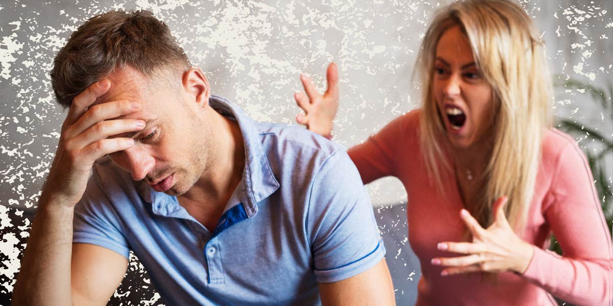 10 Ways To Immediately Spot Verbal Abuse In A Relationship Woman yelling at man