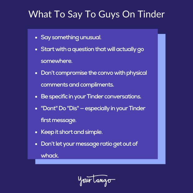 what to message a guy on Tinder