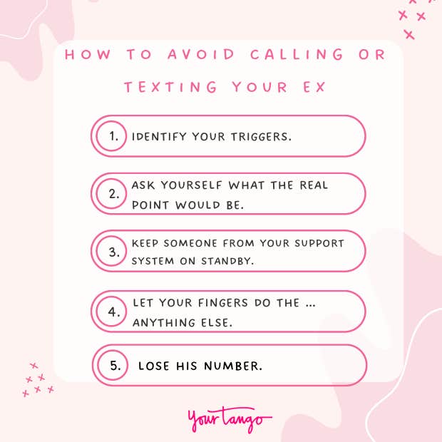 what to do when you want to call your ex