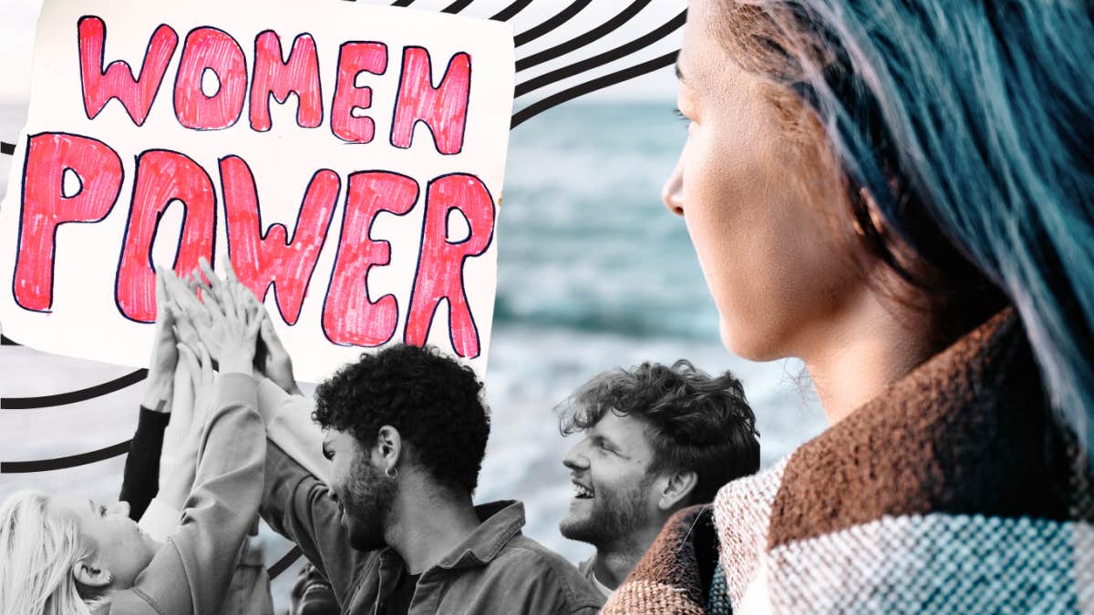 Why Do Men Think Feminists Hate Them? Feminist protest, includes men