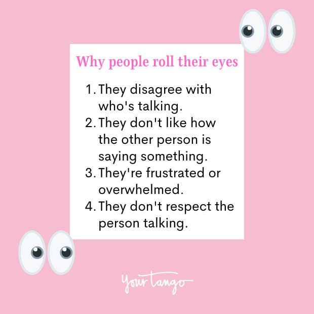 why people roll their eyes