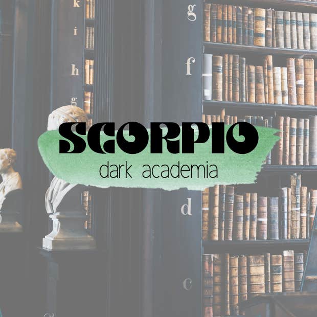scorpio academia aesthetic