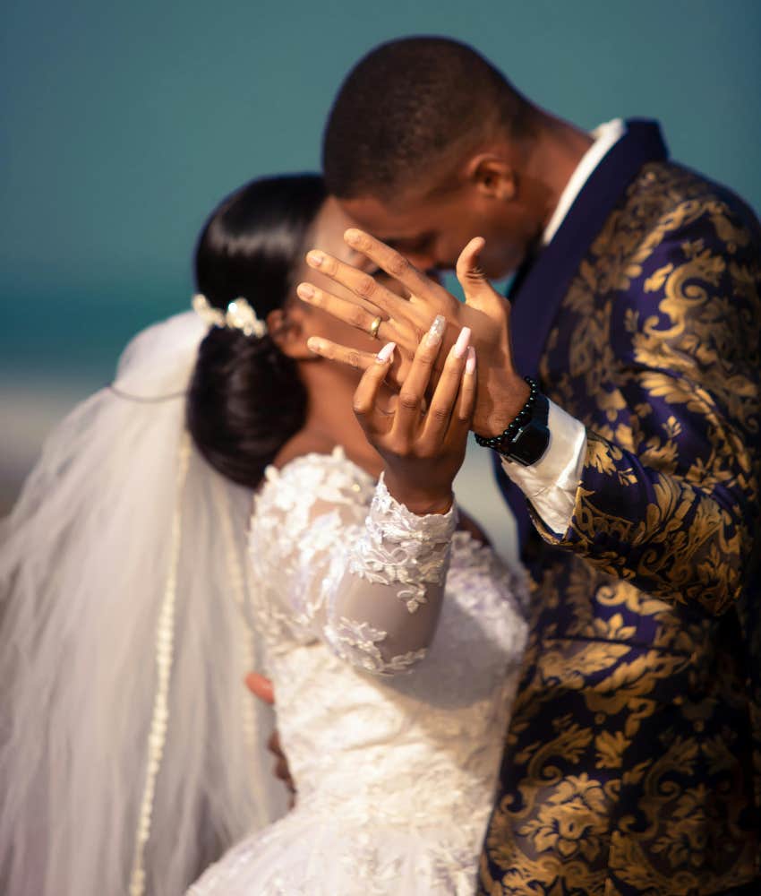 Bride Receives Gift From Groom On Their Wedding Day Dedicated To Their Future First Child