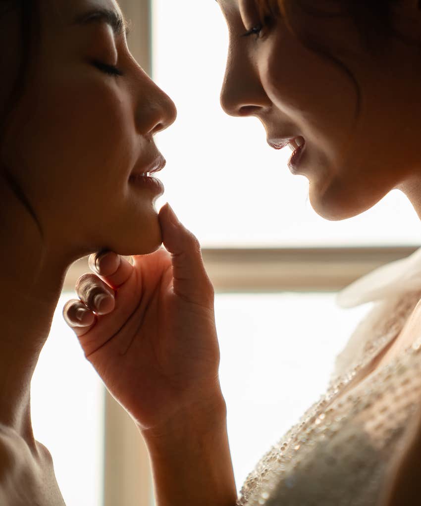 couple focused on love