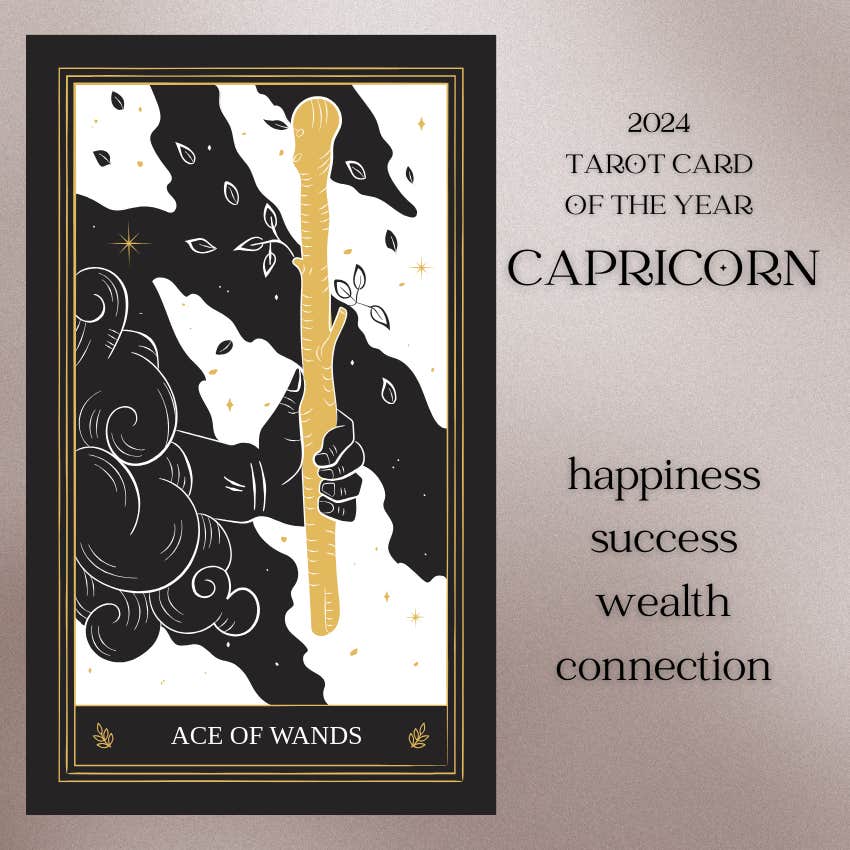 capricorn 2024 tarot card of the year ace of wands