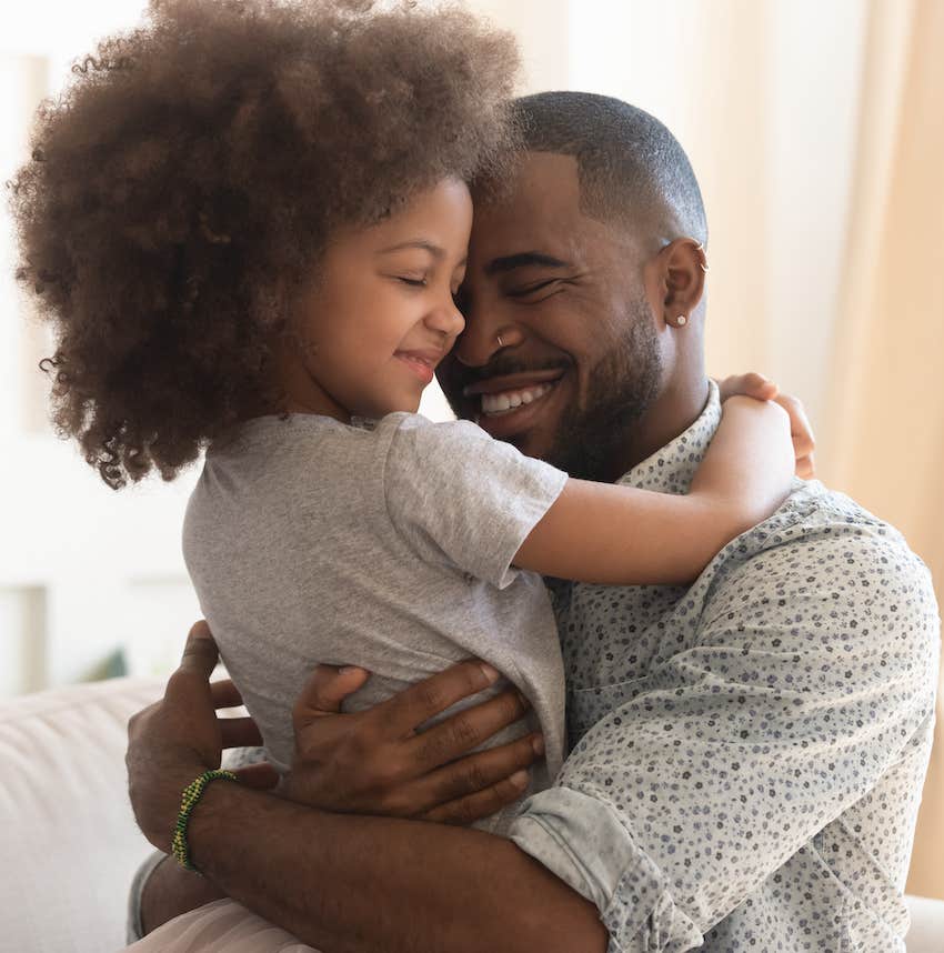 parent hugs child