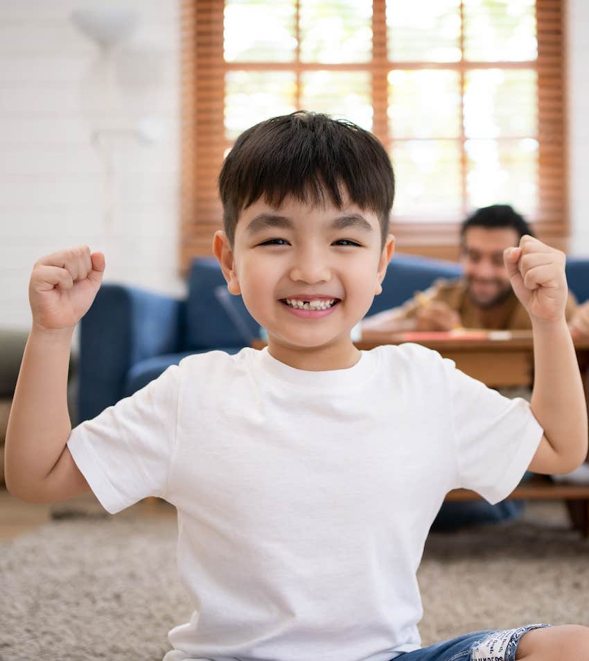 happy child with big smile 