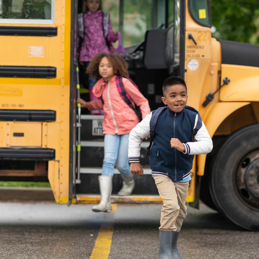 Bus Driver Takes Action After Noticing A Little Boy Crying On Pajama Day