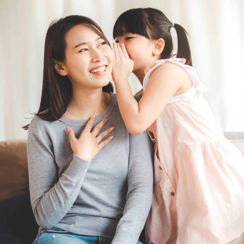 Little Girl Asks Her Mom Not To Tell Her Dad A Secret 