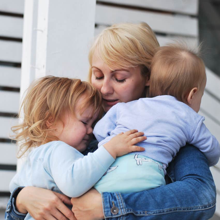 Toddler Helps Save Her Baby Brother From Rolling Towards Traffic While The Dad Mindlessly Chats With Neighbors