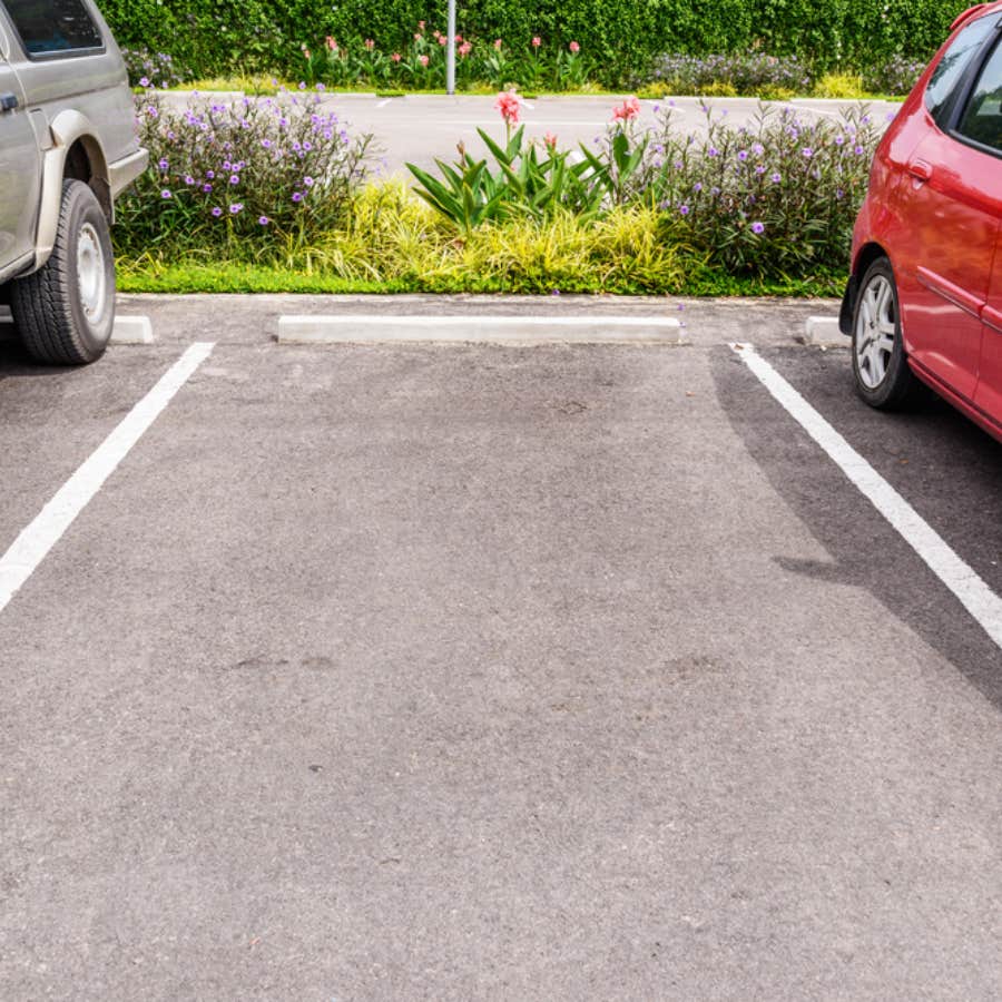 Mom Uses A Baby Stroller To Prevent Other People From Taking A Parking Spot So Her Husband Can Park There When He Arrives