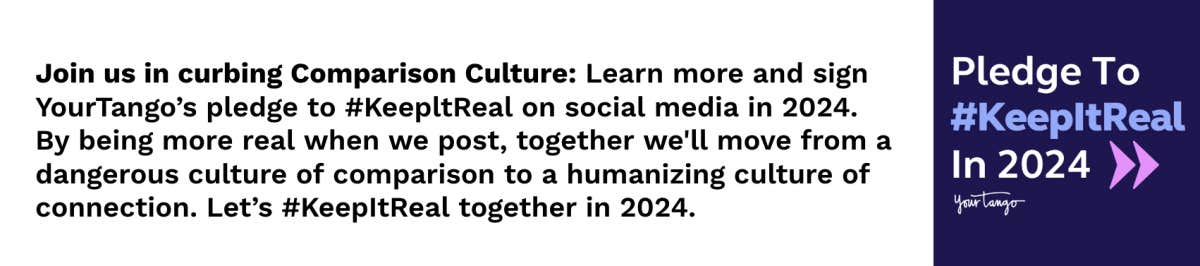 join us in curbing comparison culture, let&#039;s #keepitreal in 2024