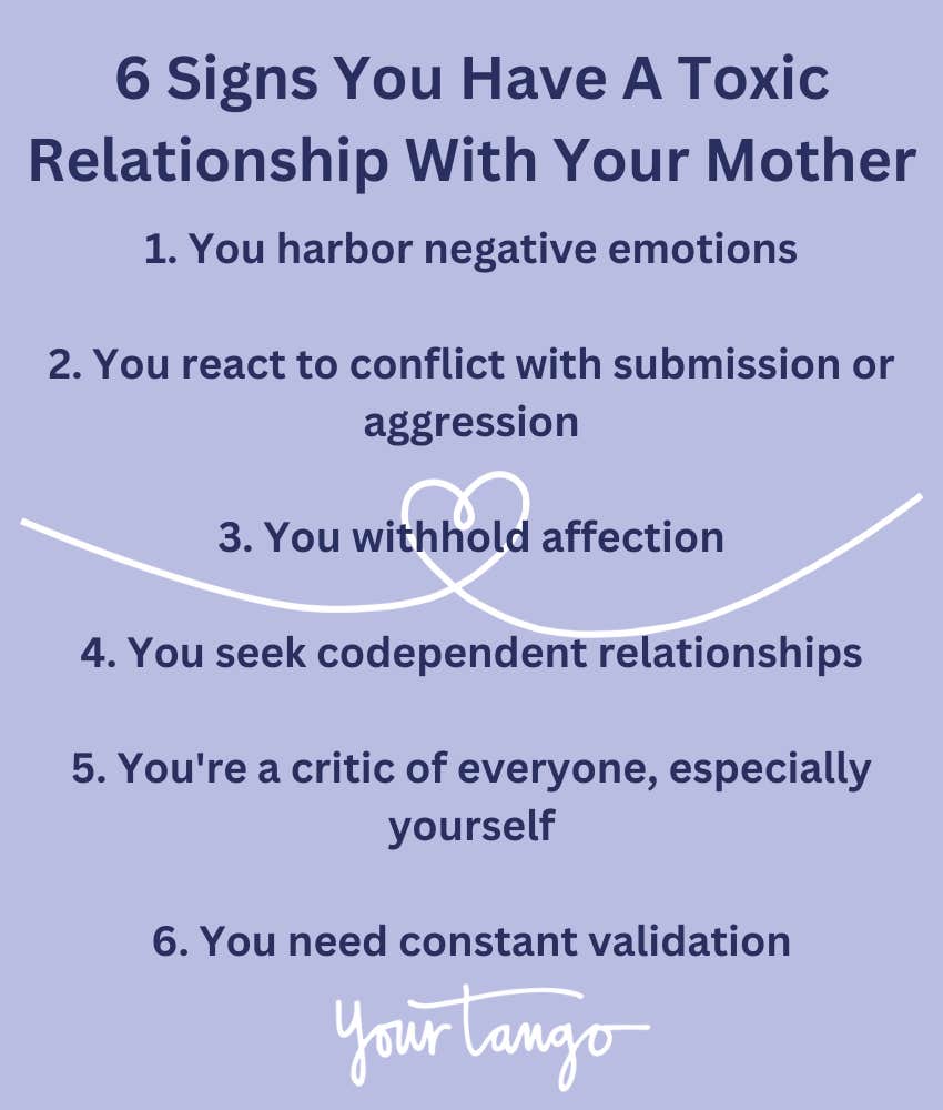 Signs You Have A Toxic Relationship With Your Mother