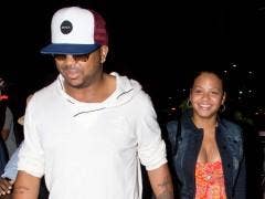 Christina Milian and The-Dream walking together.