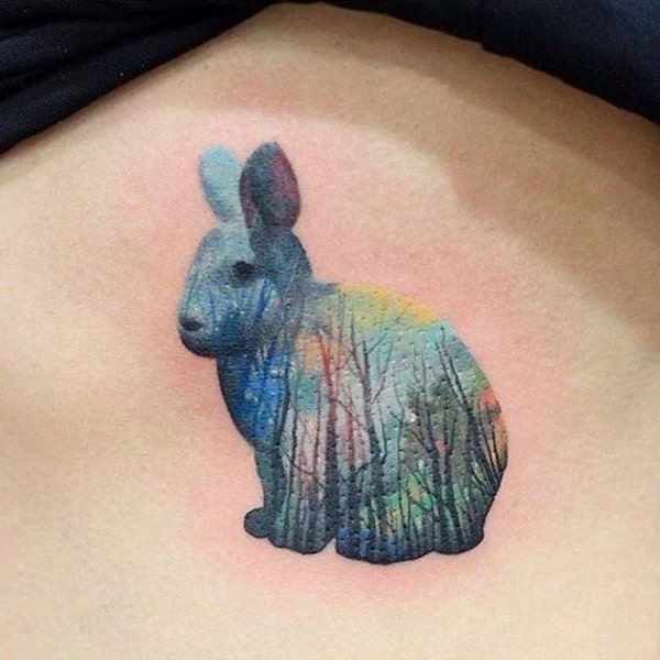 double exposure tattoo