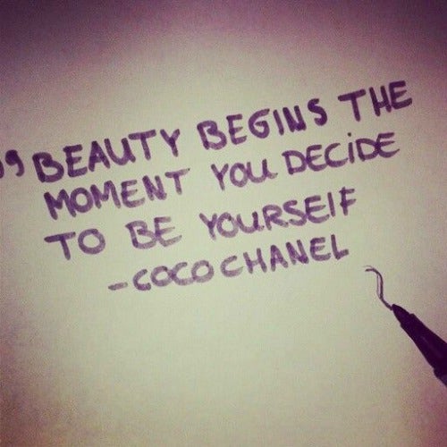 Coco Chanel self-esteem body quotes