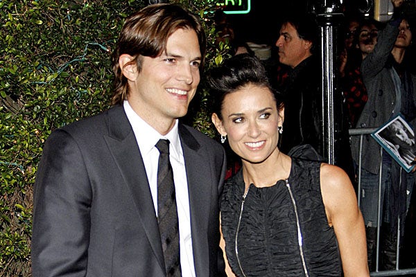 Ashton Kutcher and Demi Moore