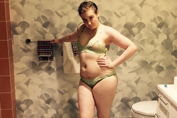 lena dunham bra panties