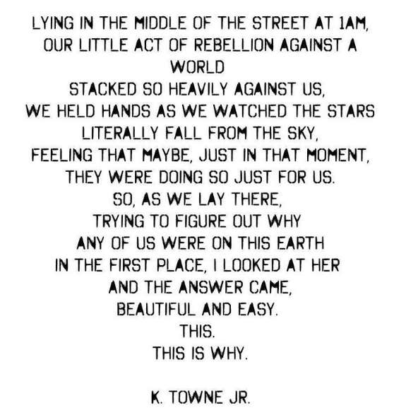 K. Towne Jr Instagram love poems