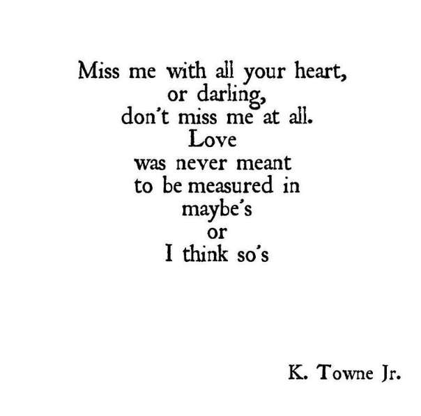 K. Towne Jr Instagram love poems