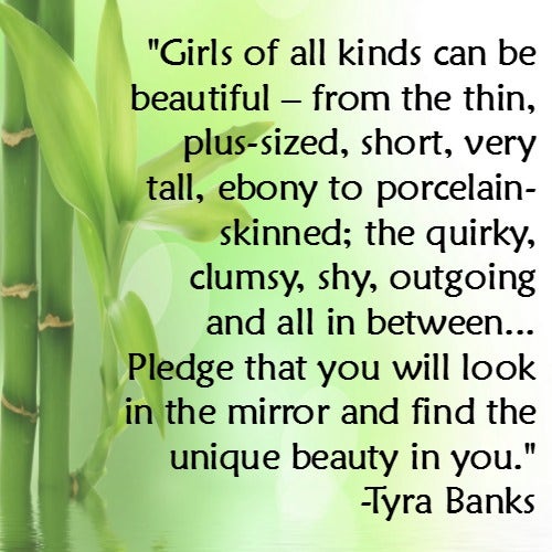Tyra Banks self-esteem body quotes
