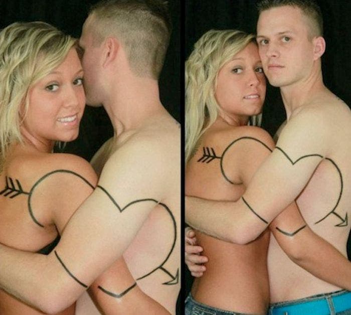 matching couples tattoos 