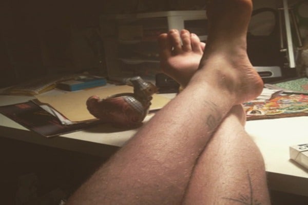 Two hairy legs chilling.