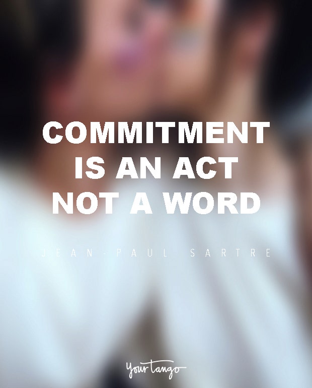 jean-paul sartre commitment quote